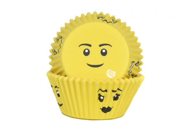Baking cups Yellow smile
