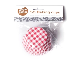Baking cup Boerenbontruit rood 50x33