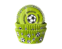 Baking cup Goal! groen 50x33 mm