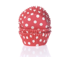 Baking cup Stip rood 50x33 mm