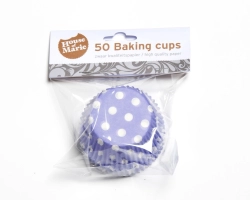 Baking cup Stip paars 50x33 mm
