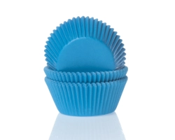 Baking case Effen cyaanblauw 50x33 mm