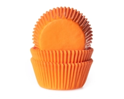 Baking case Effen oranje 50x33 mm