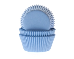 Baking case effen Lichtblauw 50x33 mm