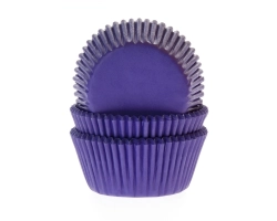 Baking case Effen paars 50x33 mm