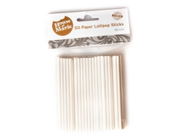 Papieren Lollipop stokjes ca. 10 cm-50 stuks