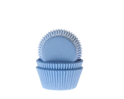 Bulk MINI Baking case effen licht blauw 35x22.5 mm