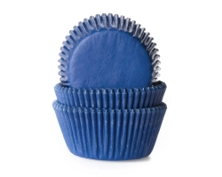 Baking case effen Jeans blauw 50x33mm