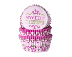 Baking cup Sweet sixteen 50x33 mm
