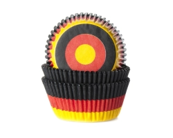 Baking cup vlag Duitsland 50x33 mm