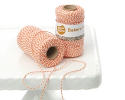 Bakers Twine Oranje - 100 meter