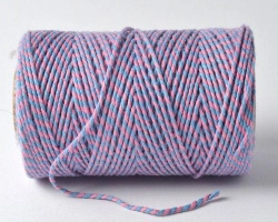 Bakers Twine Baby roze en -blauw - 100 meter