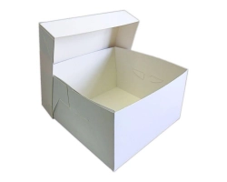 Taartdoos hoog met losse deksel 20x20x15cm