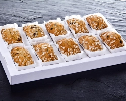 Cake tray met wraps WIT