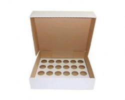 24 cupcake doos karton-  10 cm hoog
