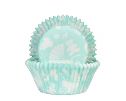 Baking cup Baby uitzet mint 50x33mm