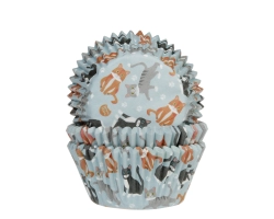 Baking cups Katten 50x33 mm