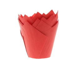 Muffin tulp cups rood