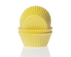 Baking cups mini Geel 35x23mm