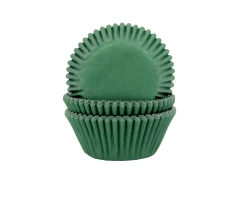 Baking cups Donker (Kerst-) Groen