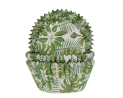 Baking cups Groen Blad 50x33 mm