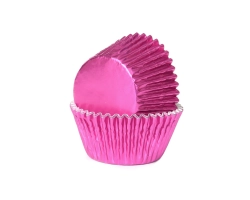 Baking cup Roze folie 51x38 mm