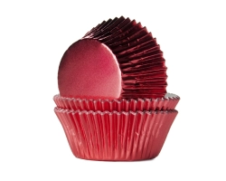 Baking cup Rood folie 51x38 mm