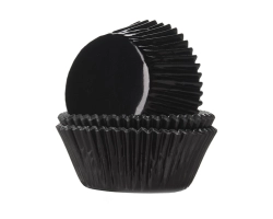 Baking cup Zwart folie 51x38 mm