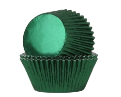 Baking cup Groen Folie 51x38 mm