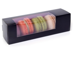 Macarondoos zwart/roze Small
