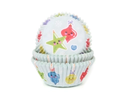Baking cups Kerstballen 50x33mm