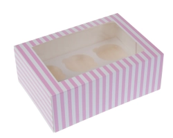 6 cupcakedoos CIRCUS- 2 stuks in retailverpakking