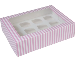 12 cupcakedoos CIRCUS- 2 stuks in retailverpakking