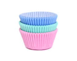 75 Baking cases assorti pastel 50x33