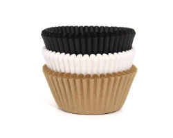 75 Baking cups assorti Naturel 50x33mm