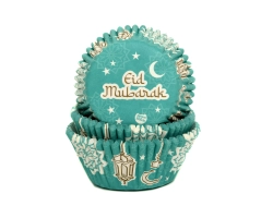 Baking cups Eid Mubarak 50x33mm