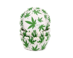 Baking cups Marijuana 50x33mm