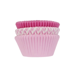 75 Baking cases assorti ROZE 50x33mm