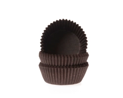 Baking cups Chocolade/petit four bruin 25x19