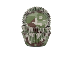 baking cups Camouflage 50x33mm