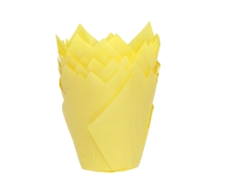 outlet muffin tulips geel -witte binnenkant