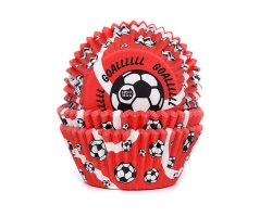 baking cups Goal rood 50x33mm