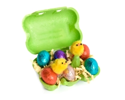 (kwartelei) eierdoos 6 gaten GROEN biobased