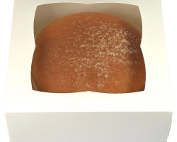Bentocake-/Taartdoos met venster 15x15x7.5 cm