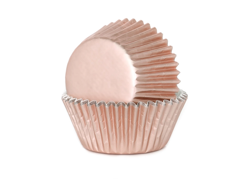 Baking cups foil Rose gold