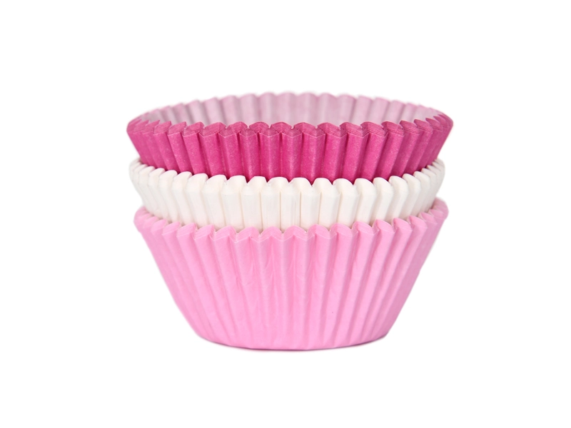 75 Baking cases assorted PINK 50x33mm
